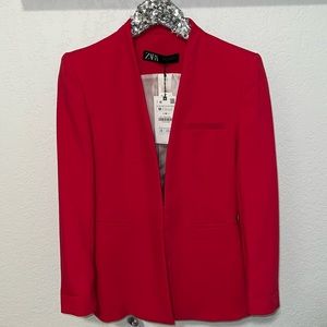 NWT ZARA Medium Blazer Pink